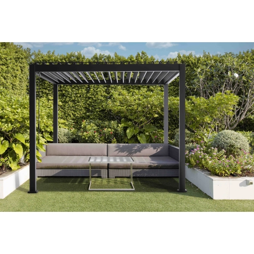 Pergola ogrodowa MIRADOR 88 Basic 3 x 3,6m Antracyt